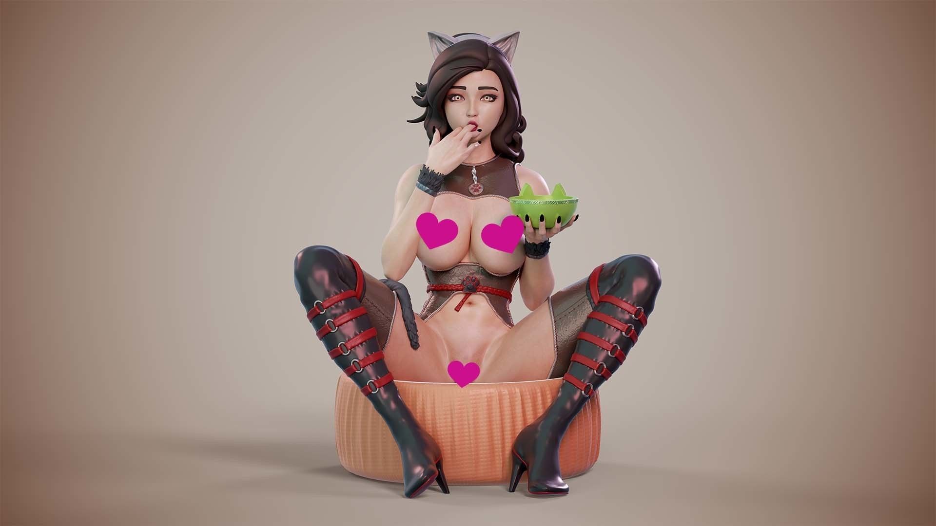 3D Print model - Mistress of kitties - c 3D print model_7