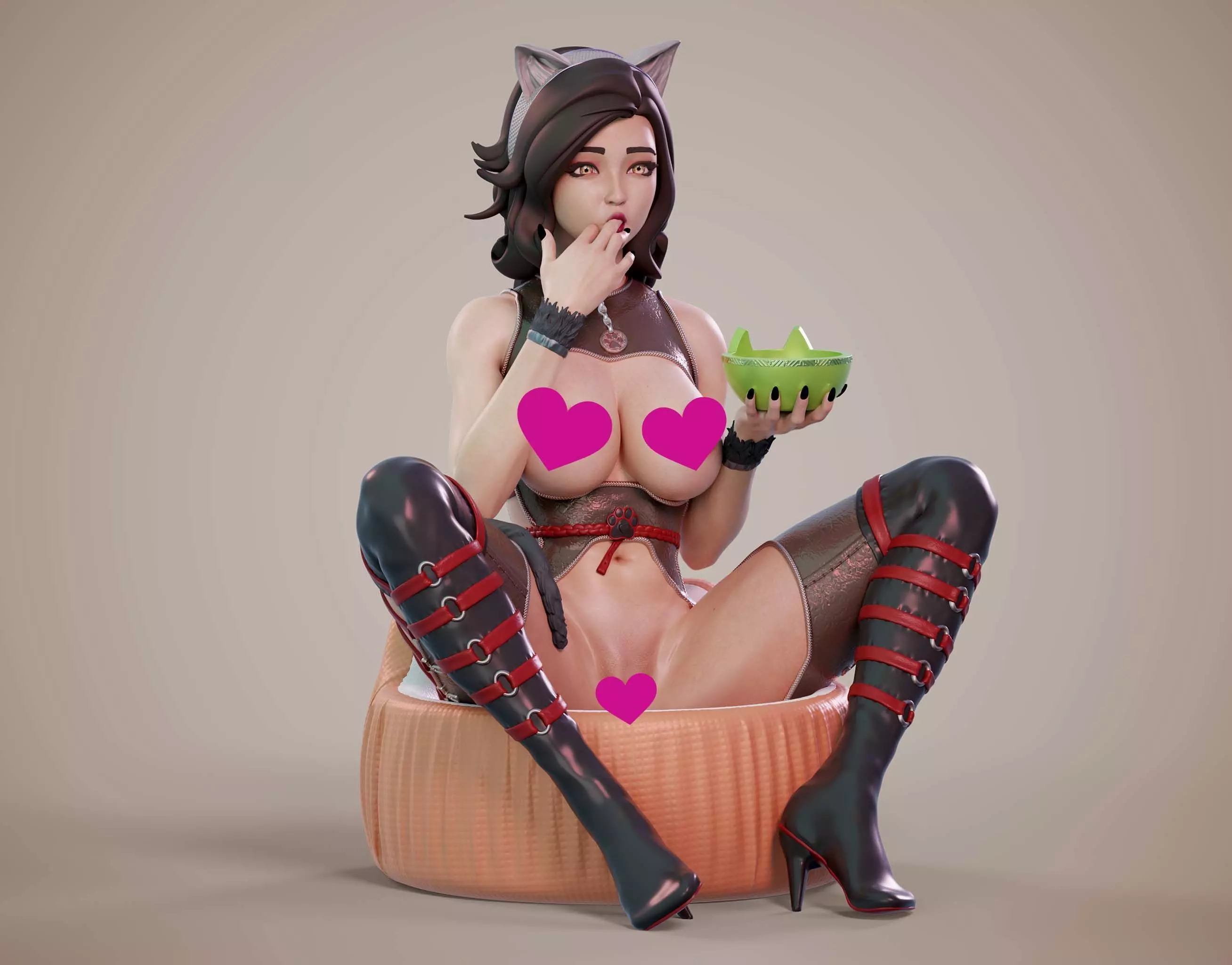 3D Print model - Mistress of kitties - c 3D print model_0