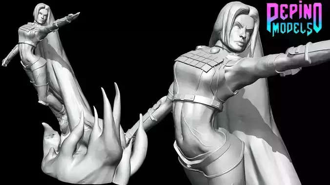 Starfire from DC Comics - 62mm scale miniature