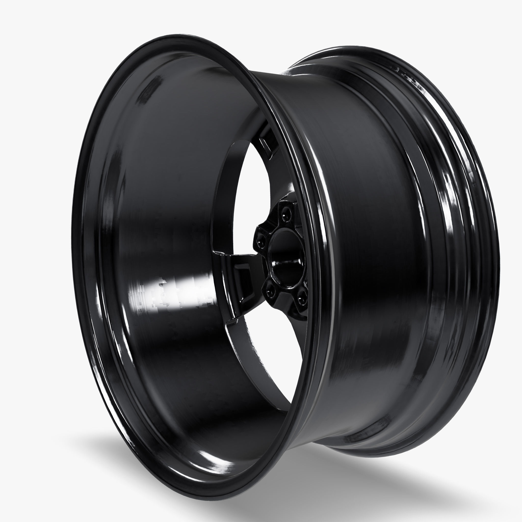 Carroll Shelby Wheel  CS11 Wheel Gloss Gunmetal With Polished  Low-poly 3D model_10