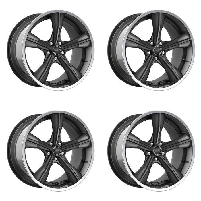 Carroll Shelby Wheel  CS11 Wheel Gloss Gunmetal With Polished  Low-poly 3D model_2
