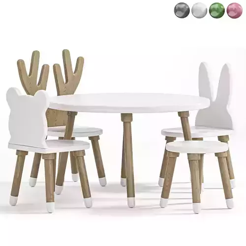 Childrens chair with horns
