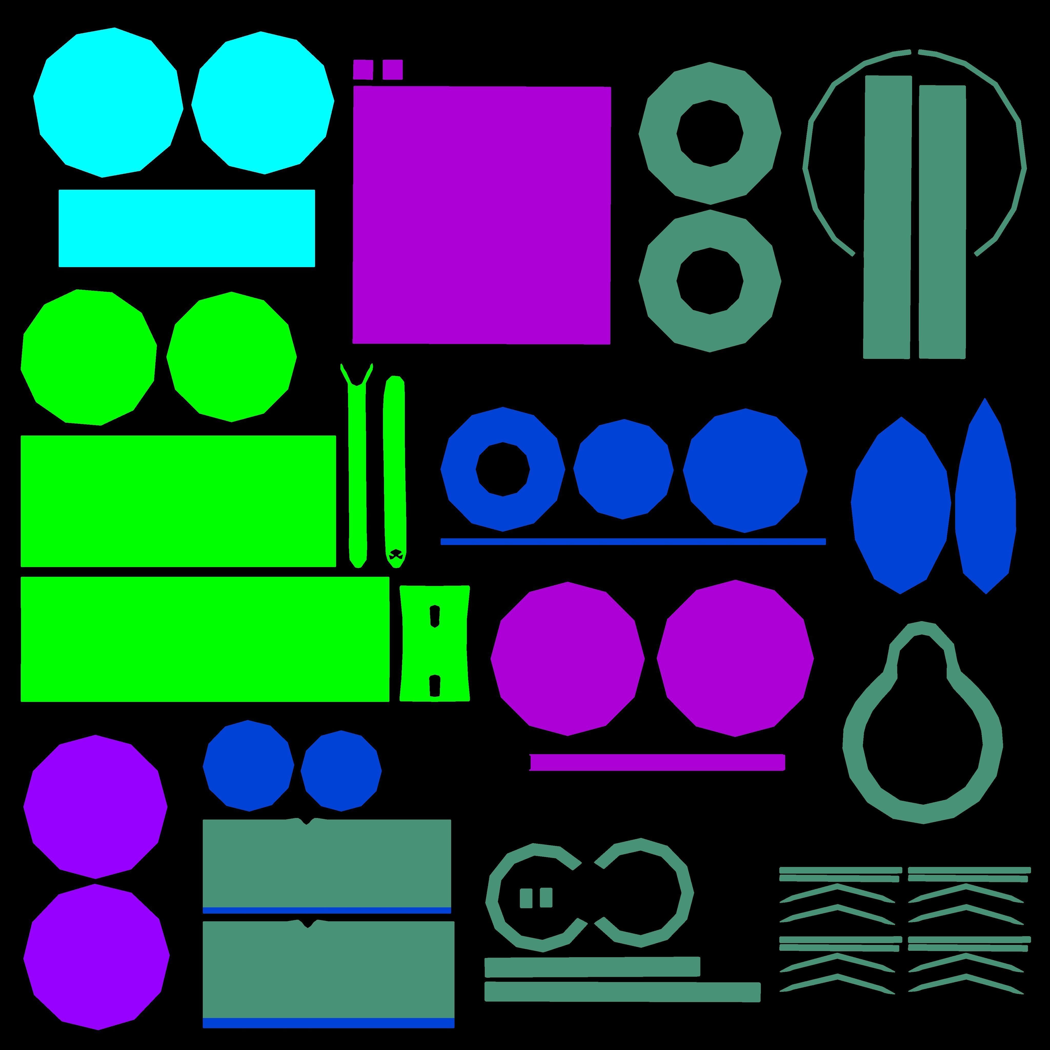 Tea Set 01 Low-poly 3D model_16