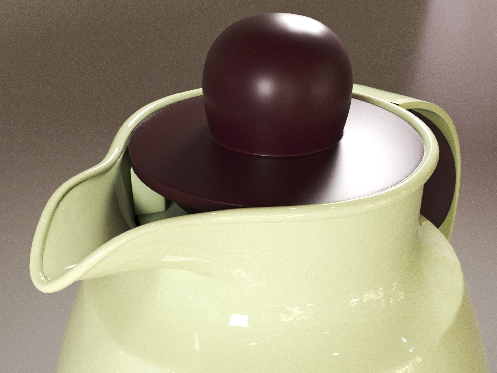 Tea Set 01 Low-poly 3D model_6