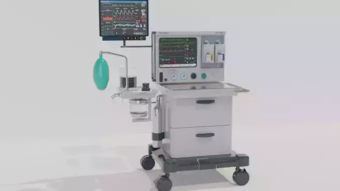 Medical Anesthesia Machine  3D model