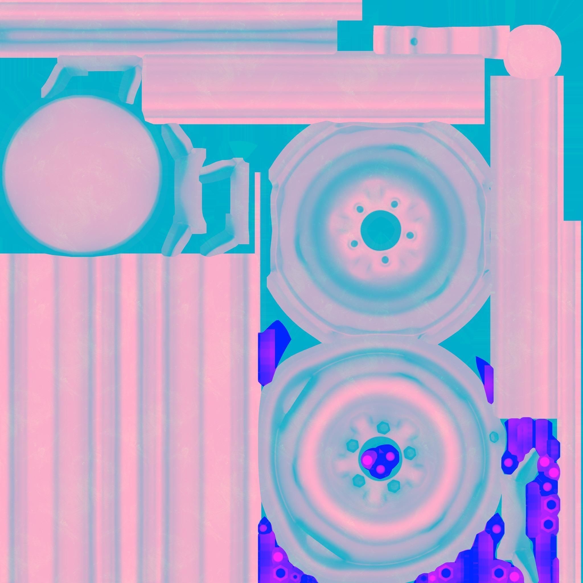 Wheel Vintiques Wheel Standard Steel Low-poly 3D model_13