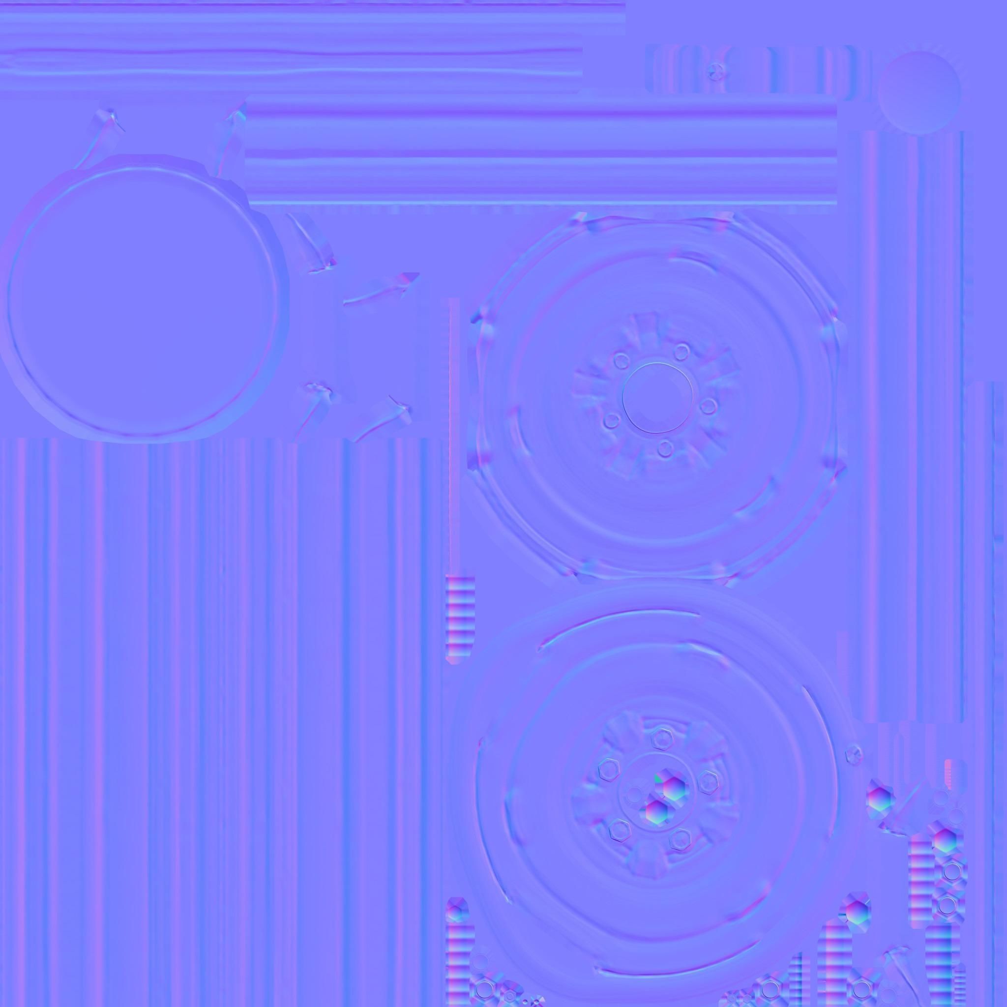 Wheel Vintiques Wheel Standard Steel Low-poly 3D model_14