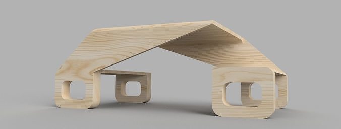 Modern Urban Outdoor Bench - Perfect for Modern Outdoor Spaces 3D print model