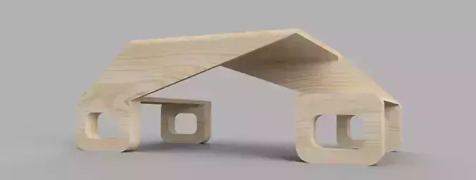 Modern Urban Outdoor Bench - Perfect for Modern Outdoor Spaces 3D print model