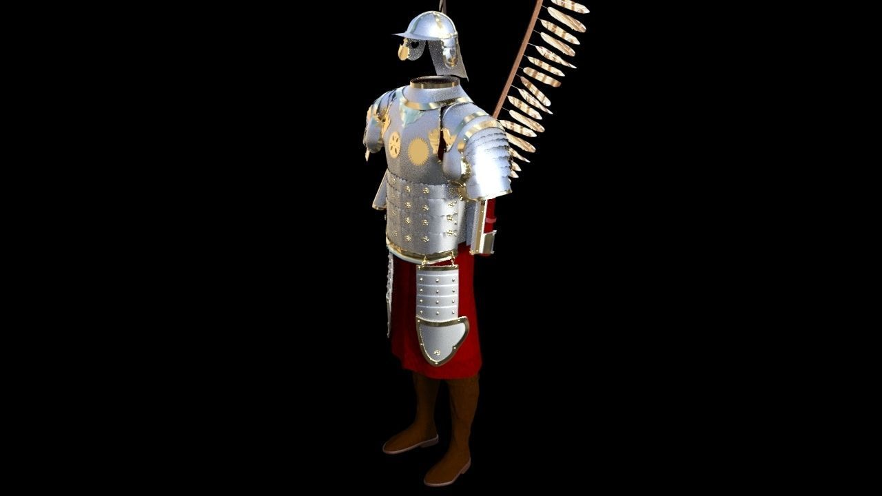 husaria shield unchain 3D model_1