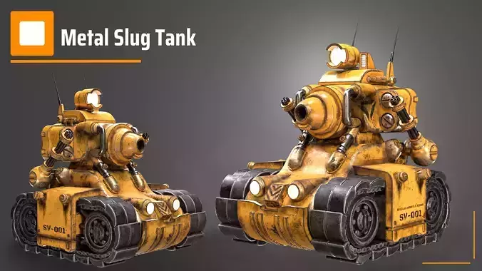 Metal Slug Tank 3D model