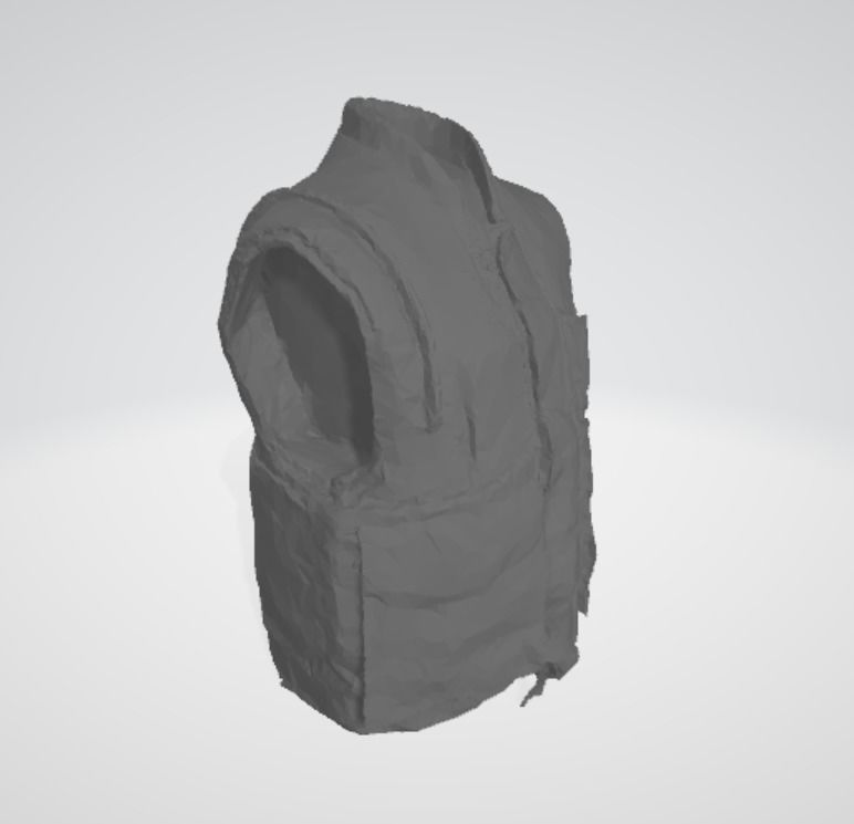 Vietnam War USMC M1955 Flak Vest  3D print model_1