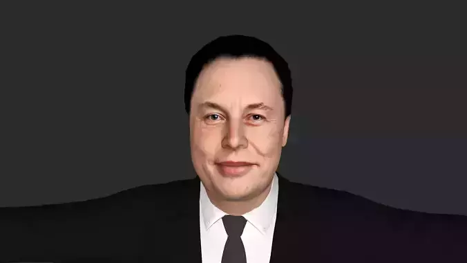 Elon Musk V2 Hyper Realistic Full Body Fully Rigged 3D Character 3D model