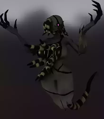 Ghostfreak Corrupted 3D model Gwen10 NSFW SFW 3D model