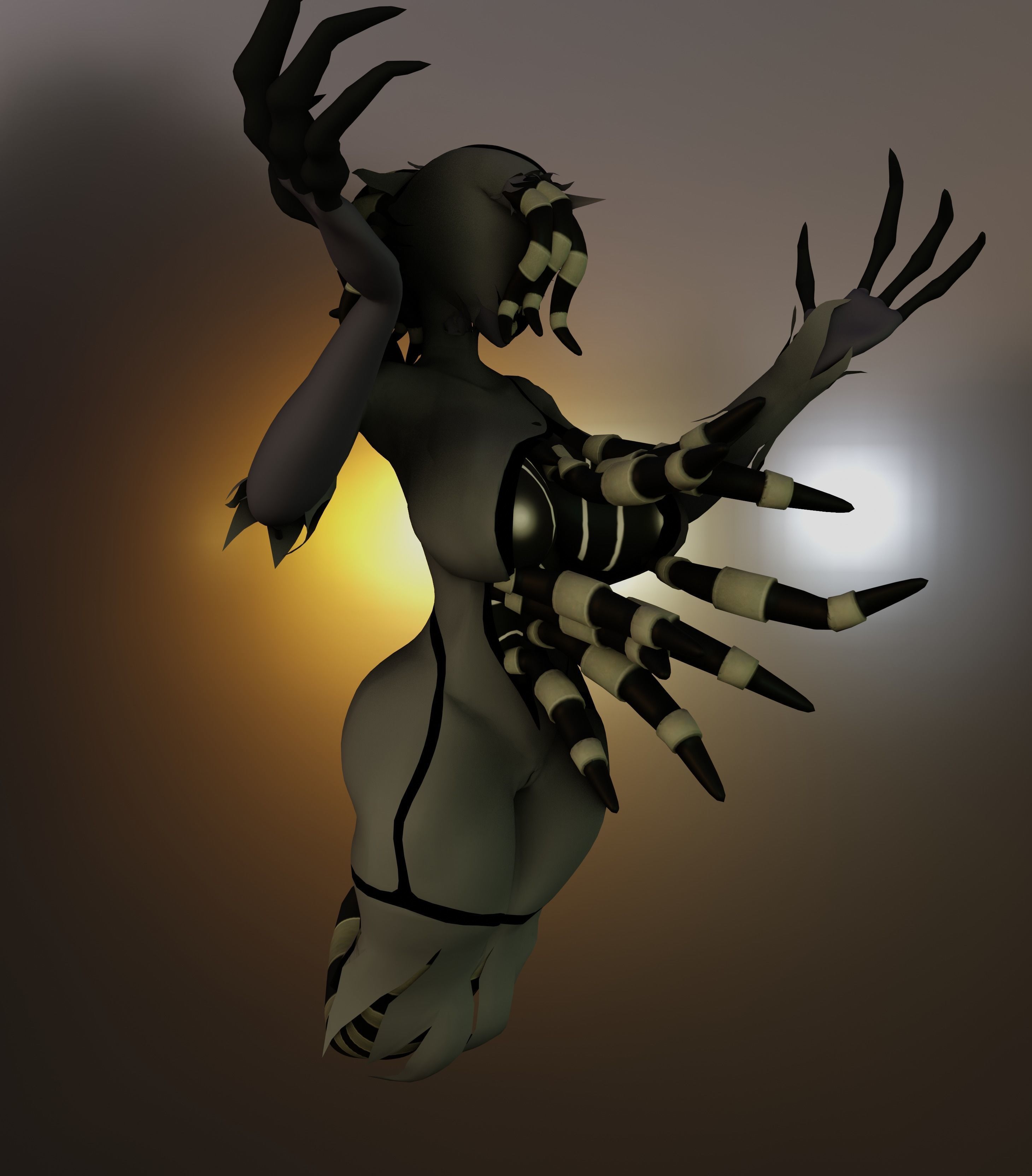 Ghostfreak Corrupted 3D model Gwen10 NSFW SFW 3D model_8