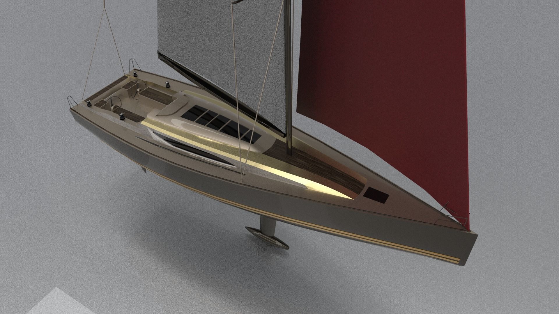 sailing yacht  1 3D model_3