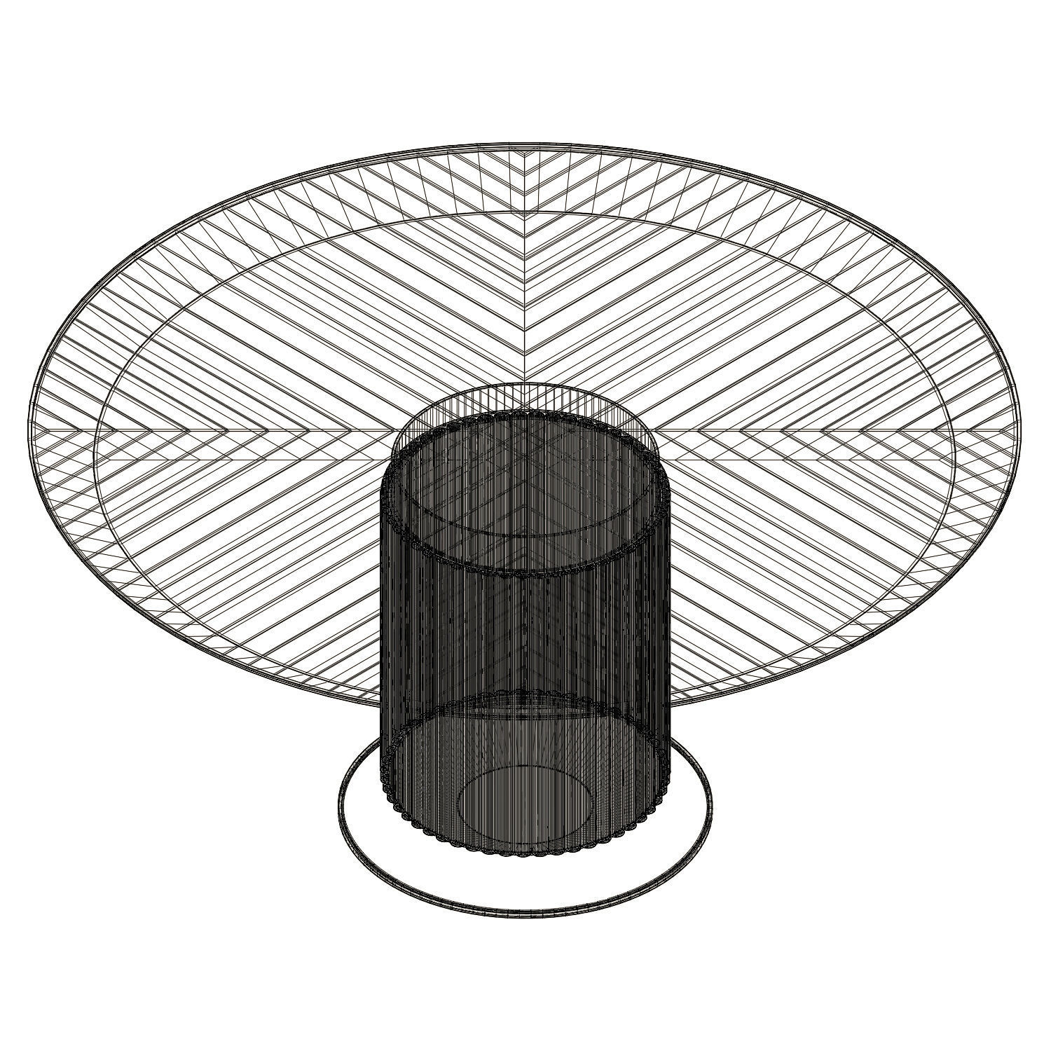 Ana Roque Noah Dining Table 3D model_6