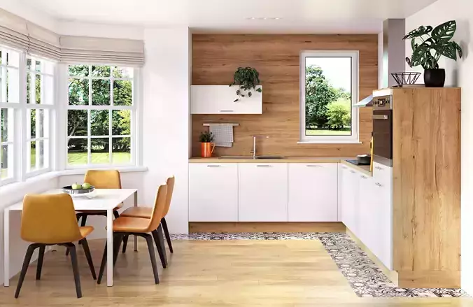 White scandinavian kitchen