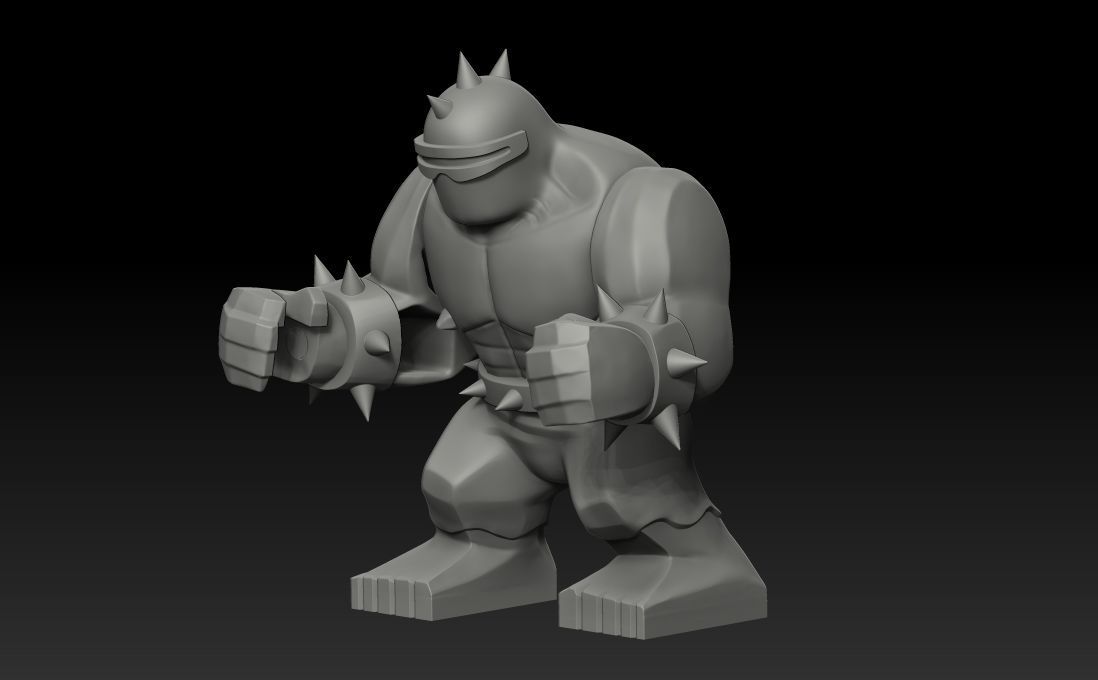 Mutant leader big lego figure 3D print model_2