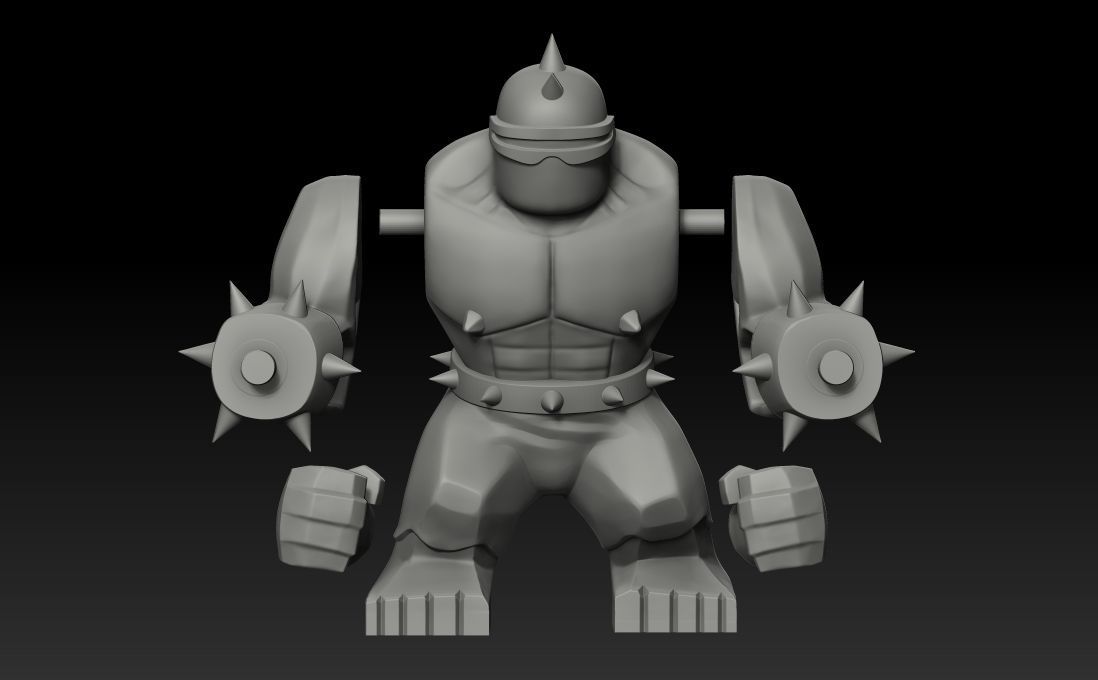 Mutant leader big lego figure 3D print model_1