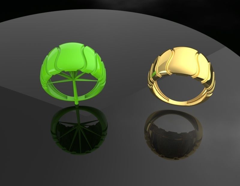 Simple but elegant rings 3D print model_2