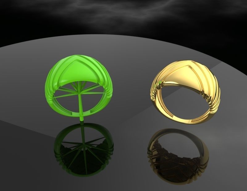 Simple but elegant rings 3D print model_4