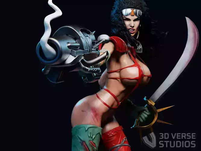 Julie Strain - Heavy metal  3D Print 3D print model