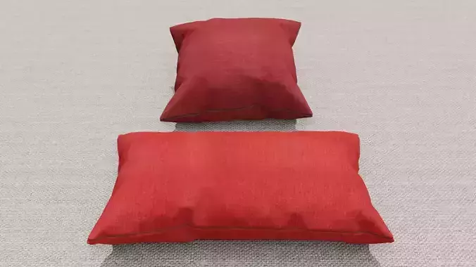 Pillow 3D models Low-poly 3D model
