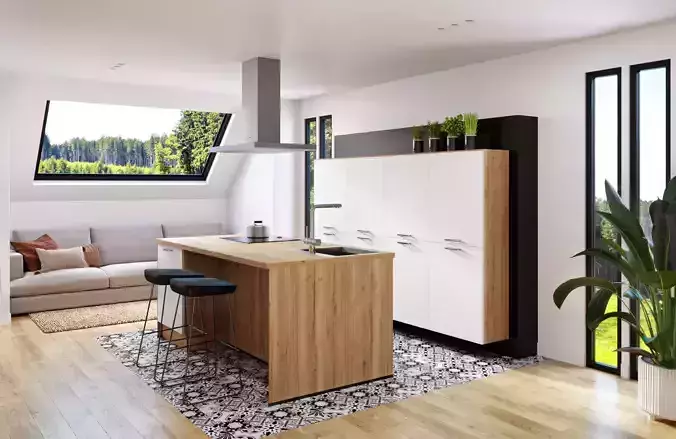 White scandinavian kitchen