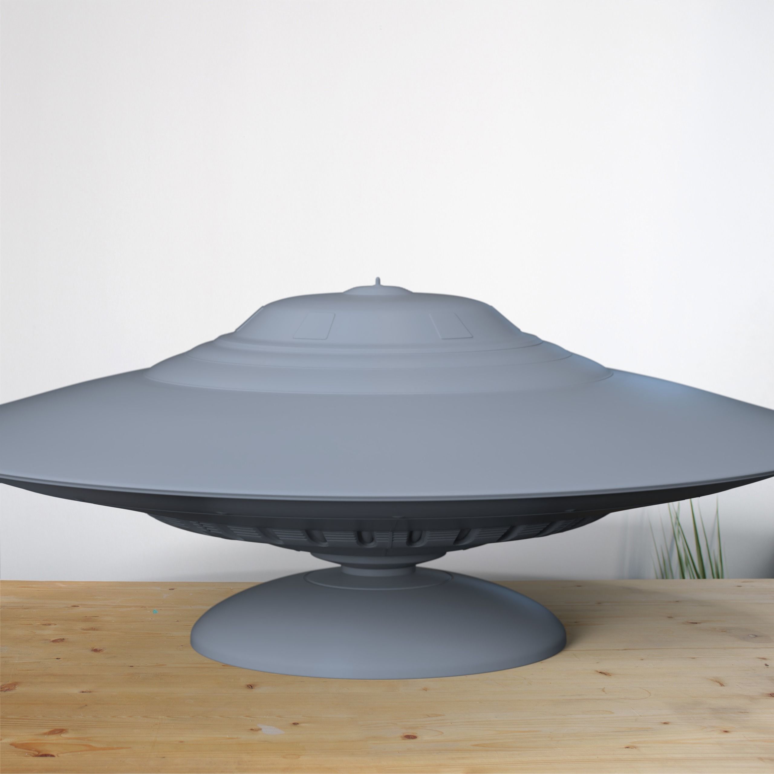 UFO II with stand 3D print model_1