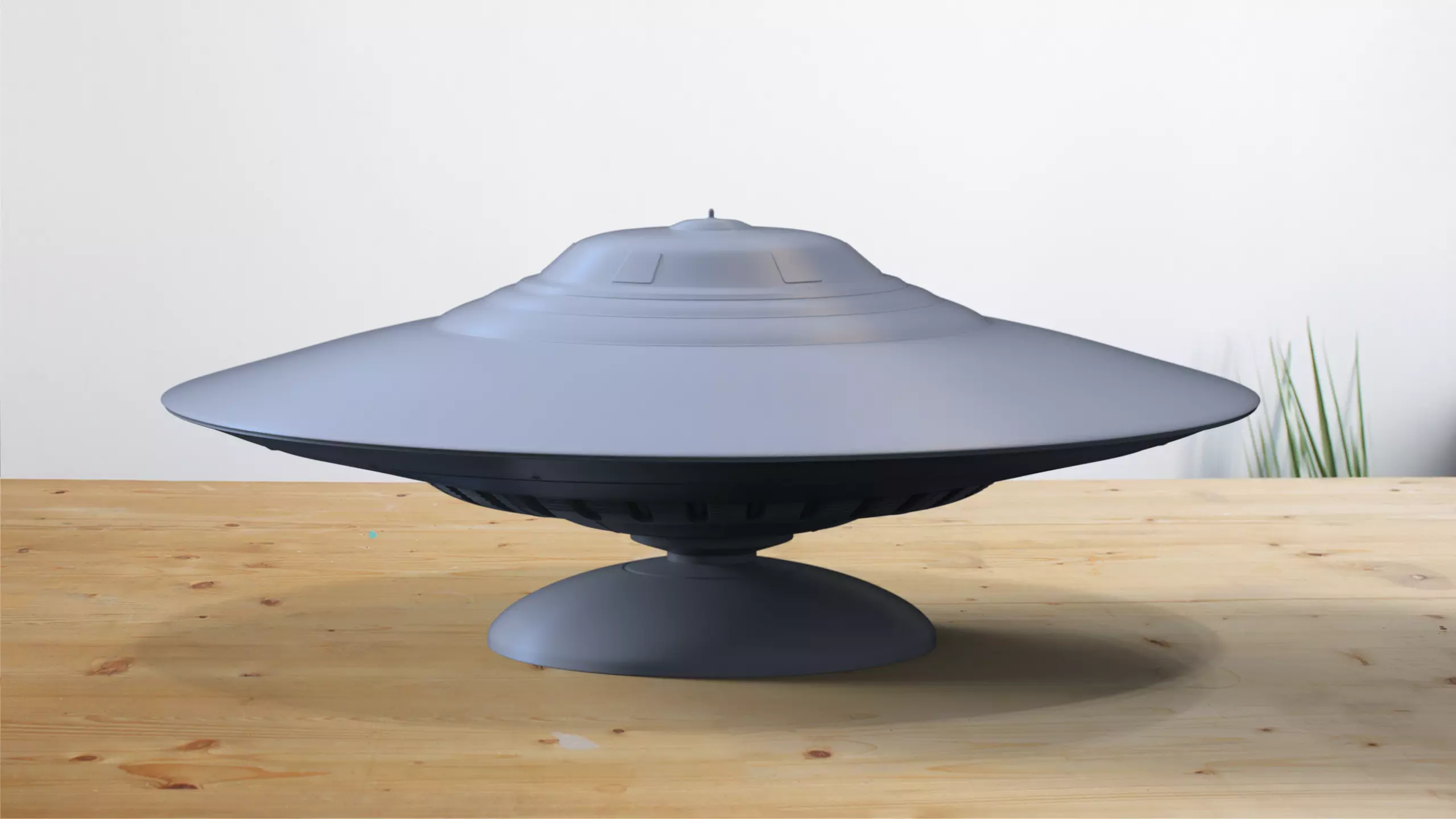 UFO II with stand 3D print model_0