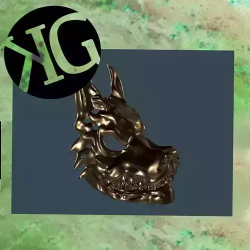 Japanese horror Wolf Mask - KG Customs - Creations Oni Mask