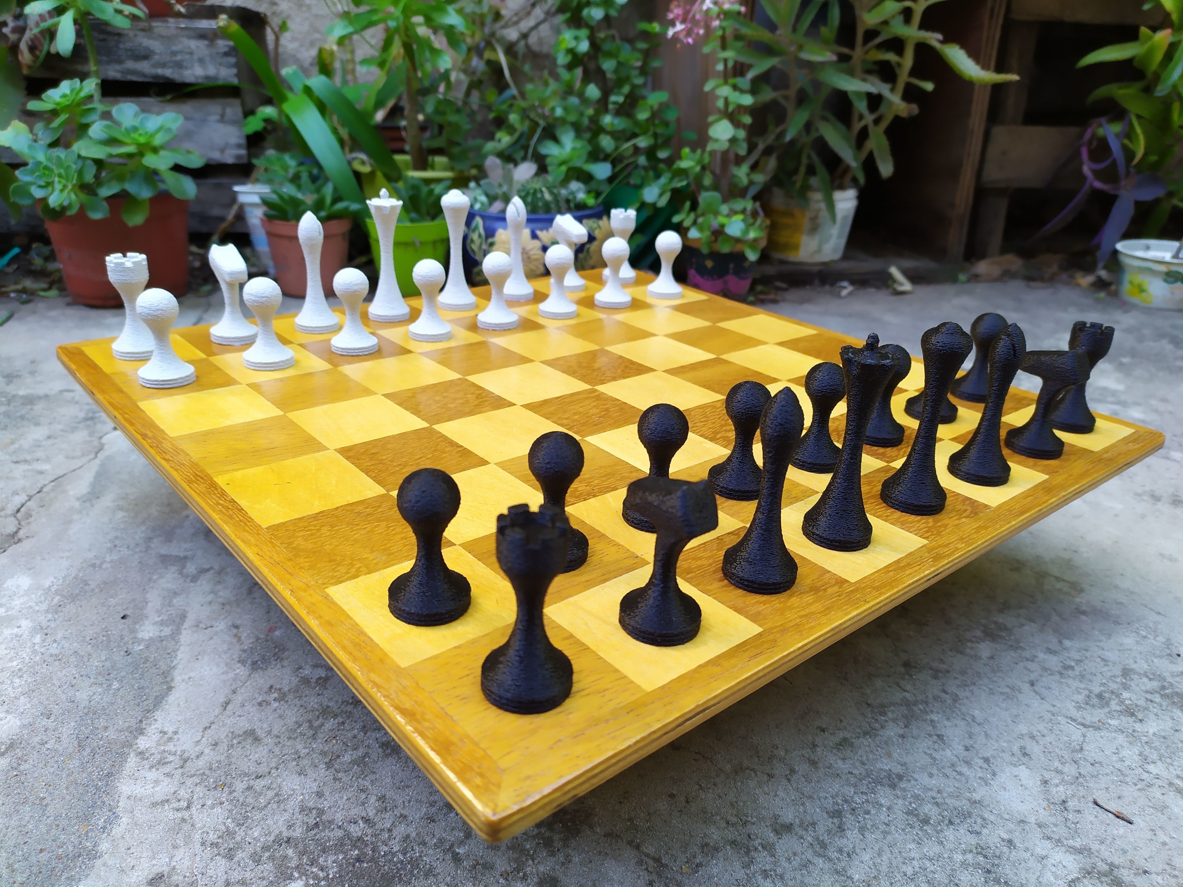 Slim Chess Set 3D print model_4