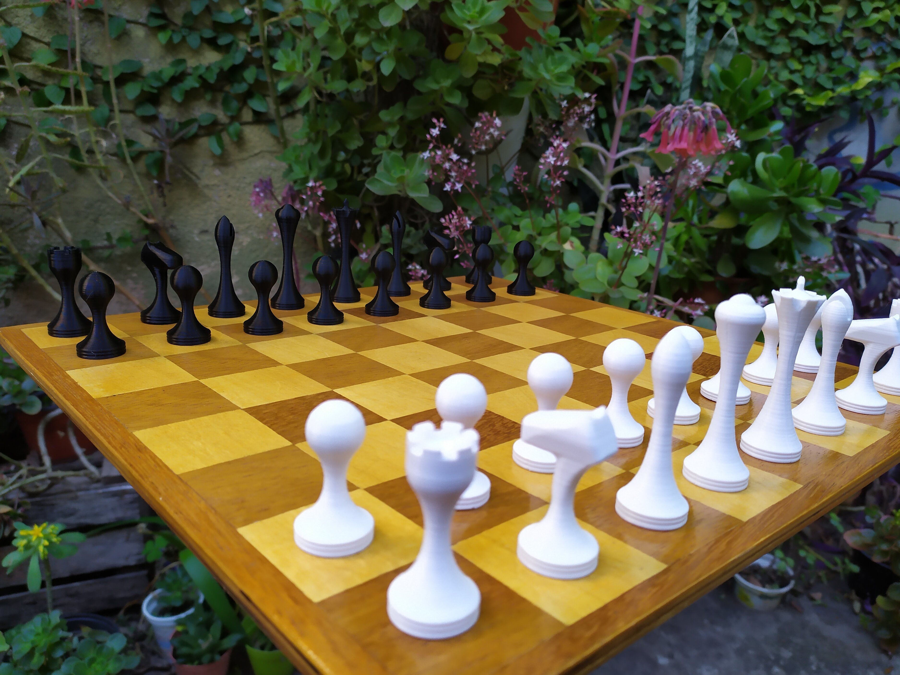 Slim Chess Set 3D print model_11