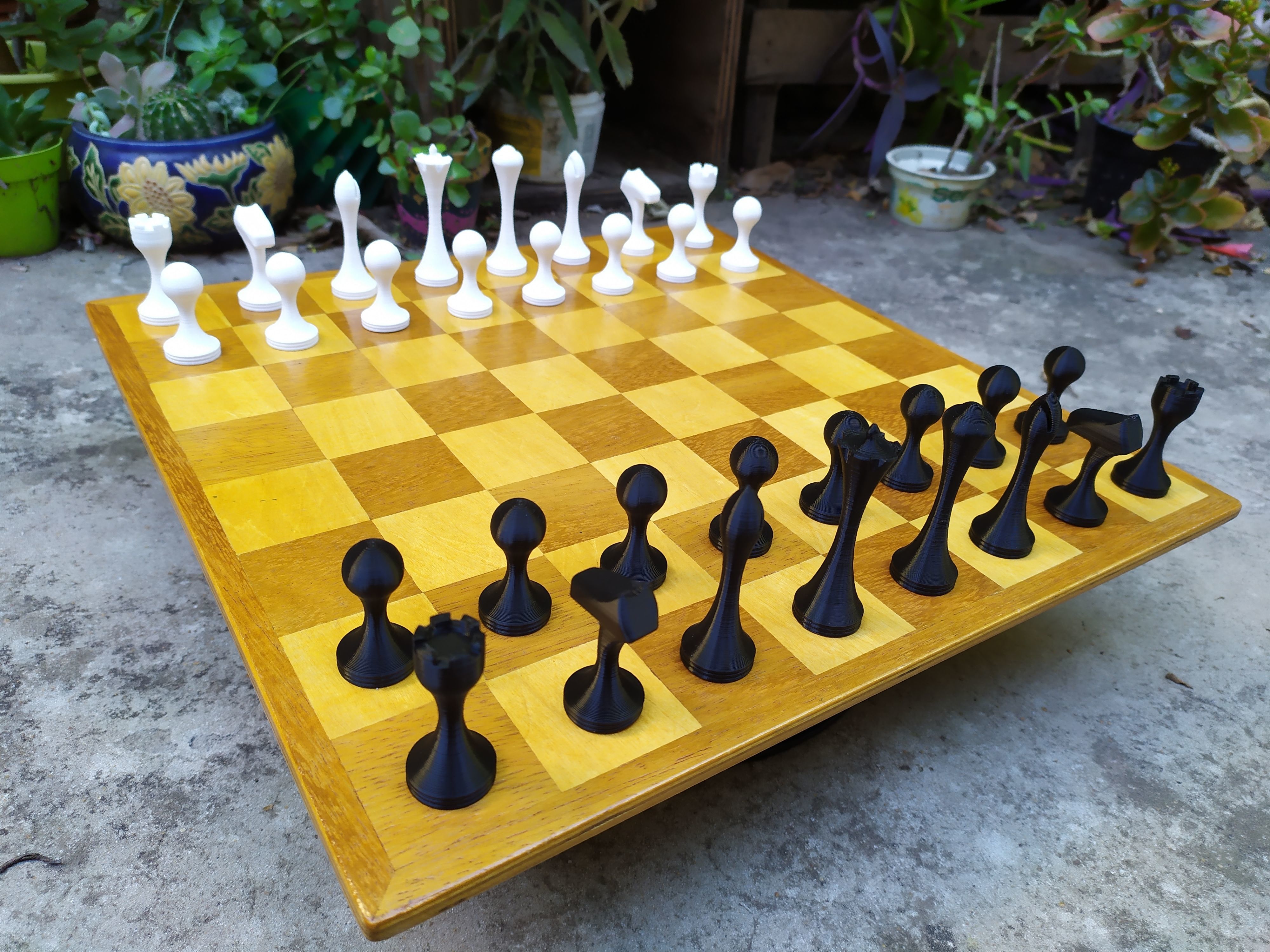 Slim Chess Set 3D print model_12