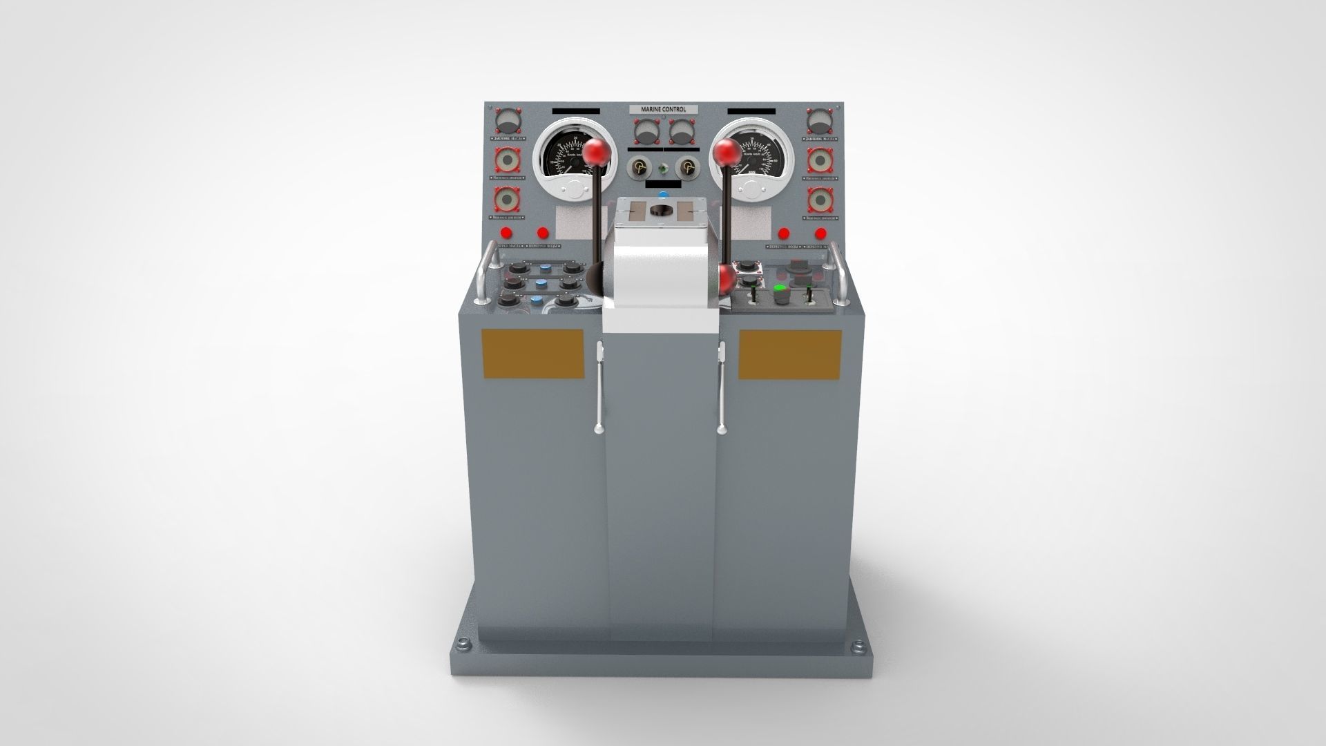 control module aboard a ship 3D model_2