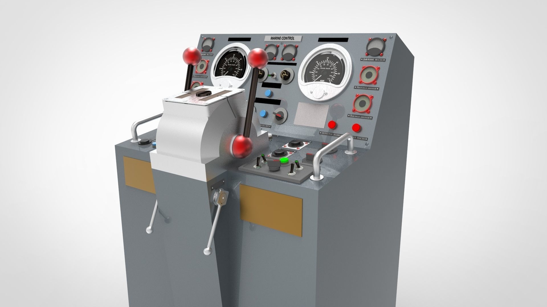 control module aboard a ship 3D model_3