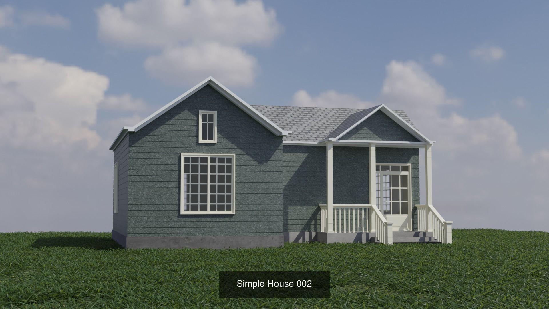 Simple House Pack 3D Model Collection_3