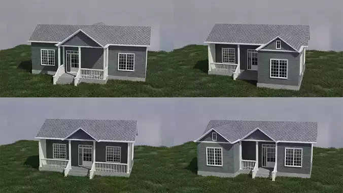 Simple House Pack 3D Model Collection