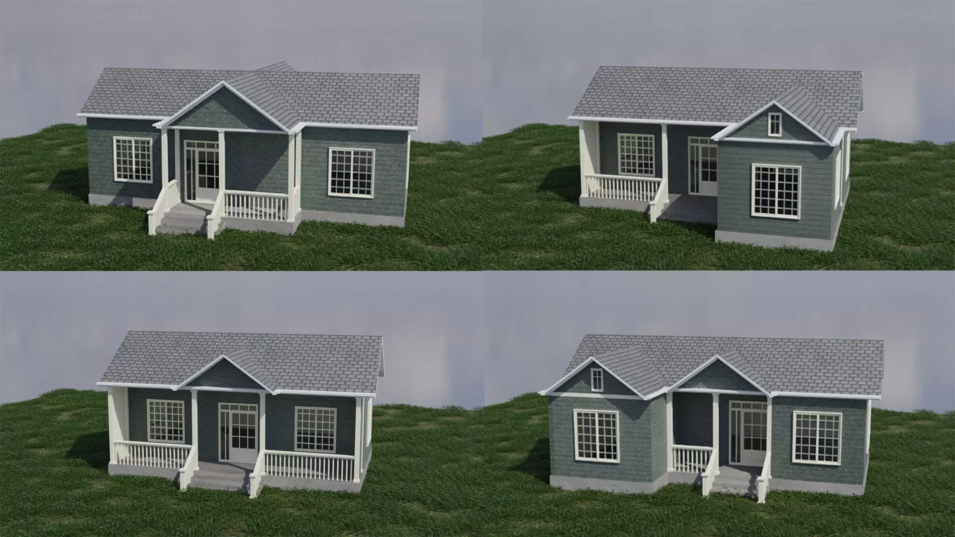 Simple House Pack 3D Model Collection_0