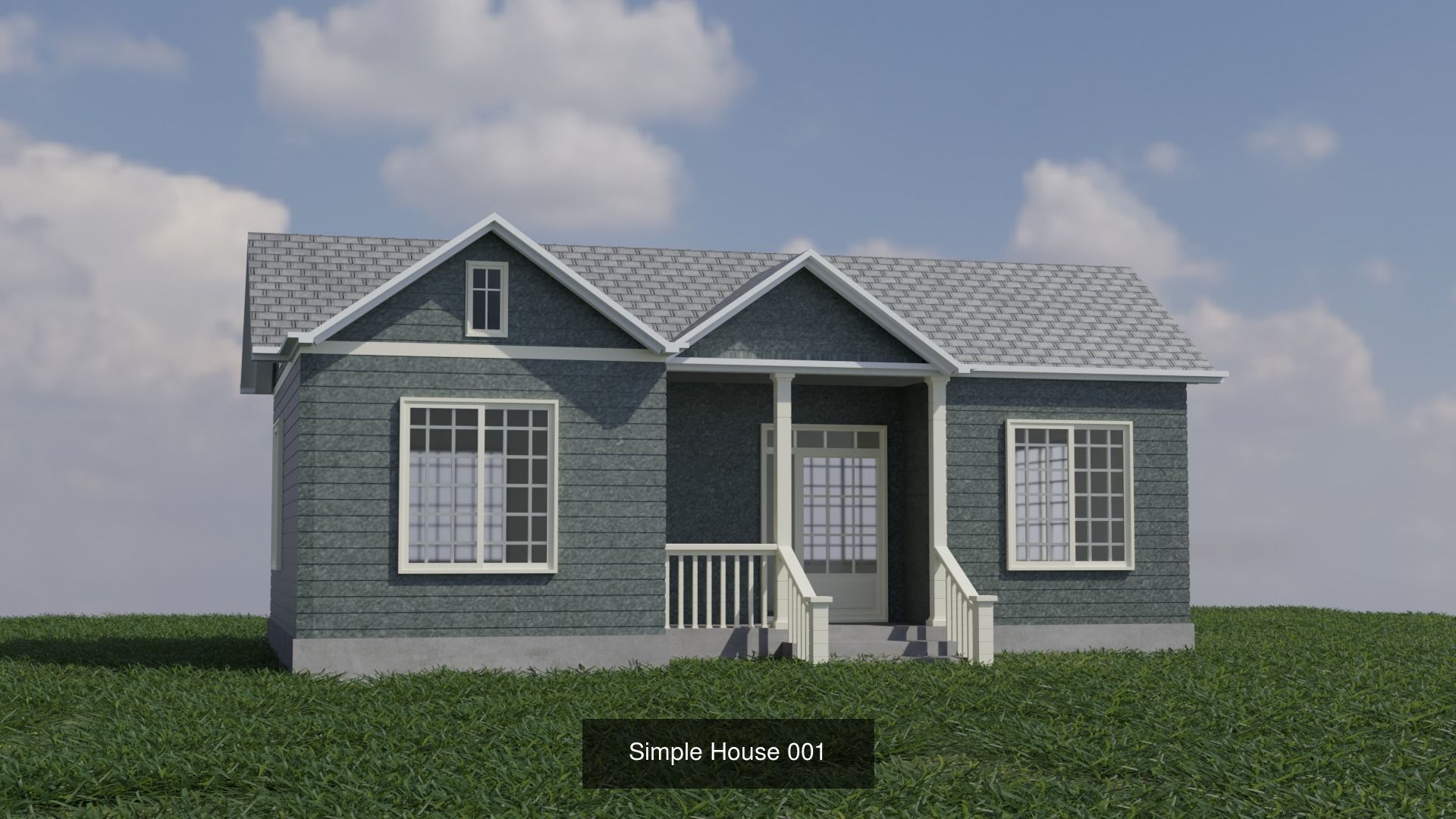 Simple House Pack 3D Model Collection_2