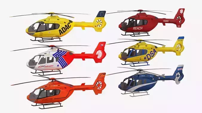 Bundle 6x Airbus EC 135