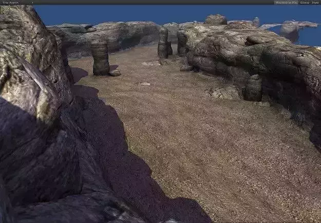 Small Canyon Low-poly 3D model
