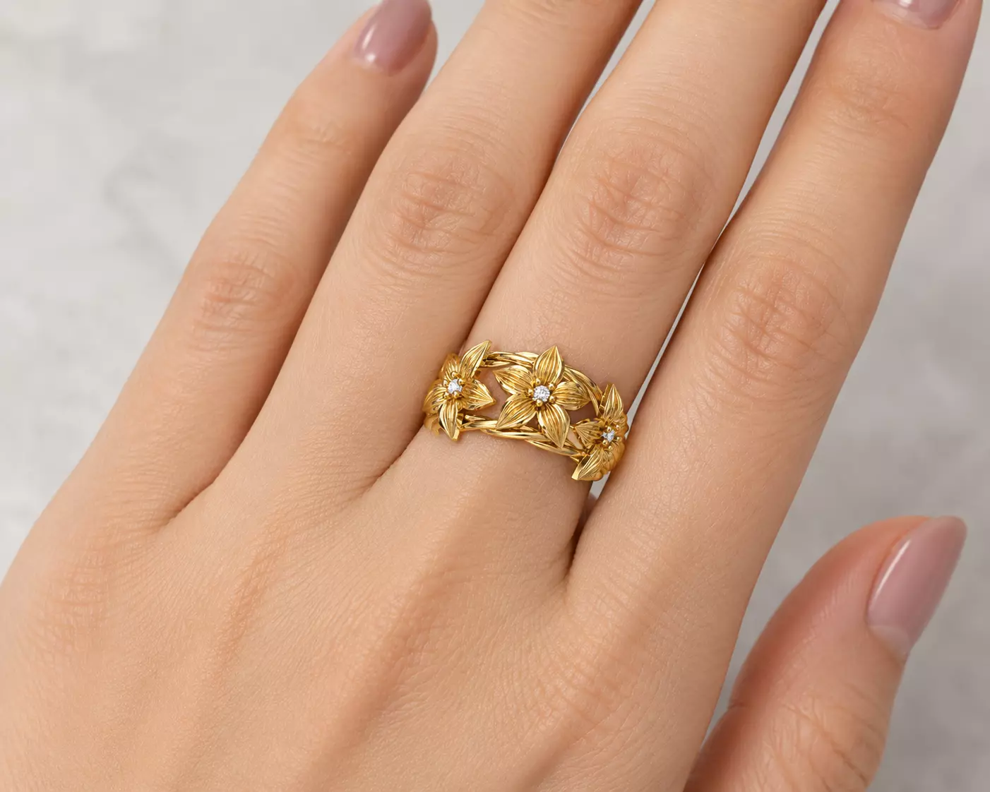 4Rings AND Type of Flower Ring 3D print model