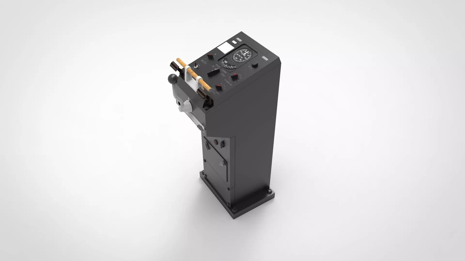 control module aboard a ship 3D model_0