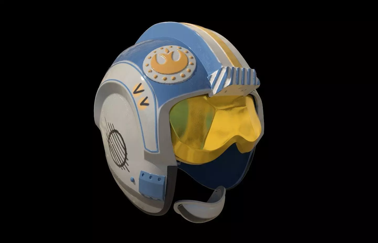 X Wing Helmet 3d digital download carson teva helmet 3D print model