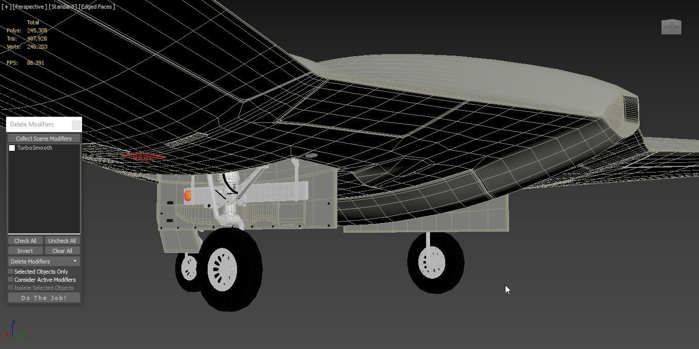 Lockheed Martin RQ-170 Sentinel UAV Drone US Version 3D model_8