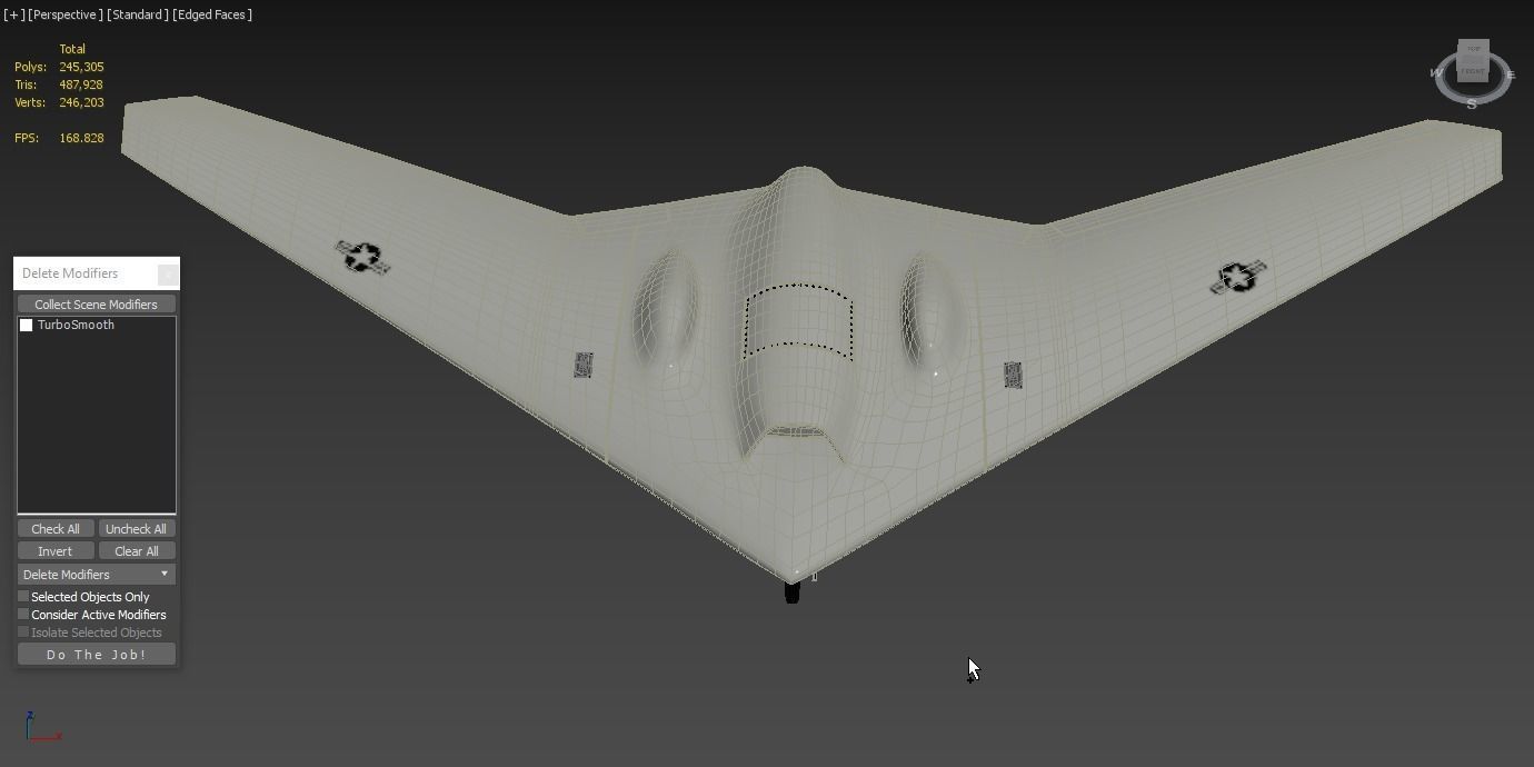 Lockheed Martin RQ-170 Sentinel UAV Drone US Version 3D model_4