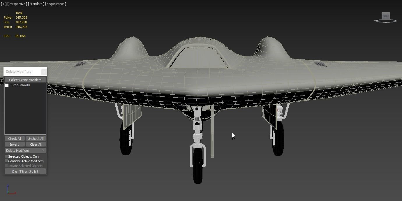 Lockheed Martin RQ-170 Sentinel UAV Drone US Version 3D model_5