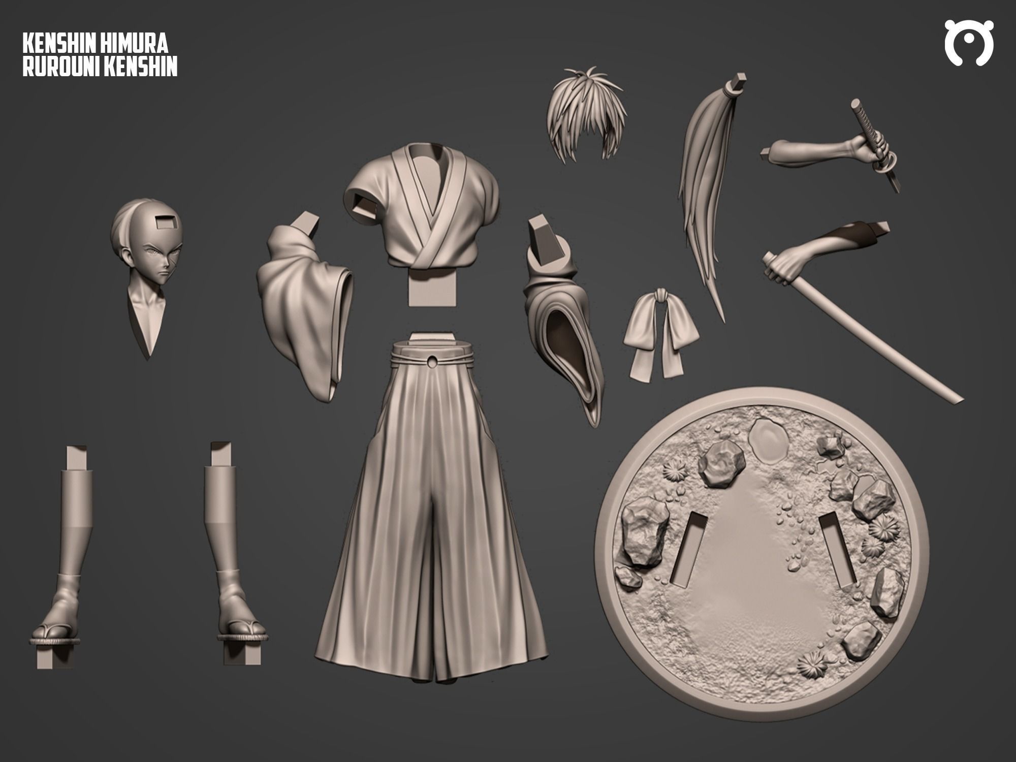 Rurouni Kenshin Himura 3D print model_4
